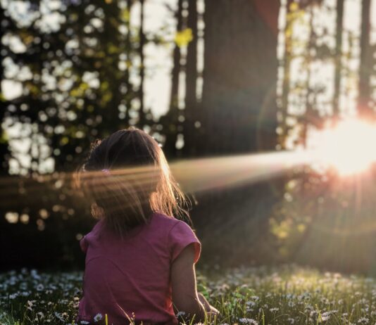 MZ세대, ‘마음 챙김’이 트렌드… 디지털 시대 정신건강 돌봄법 주목 girl sitting on daisy flowerbed in forest
